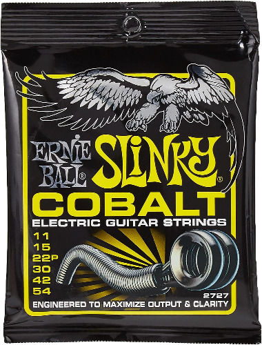 Ernie Ball Beefy Slinky Cobalt Electric Guitar Strings, 11-54 Gauge (P02727) - Beefy (11-54) Single Pack Guitar Strings
