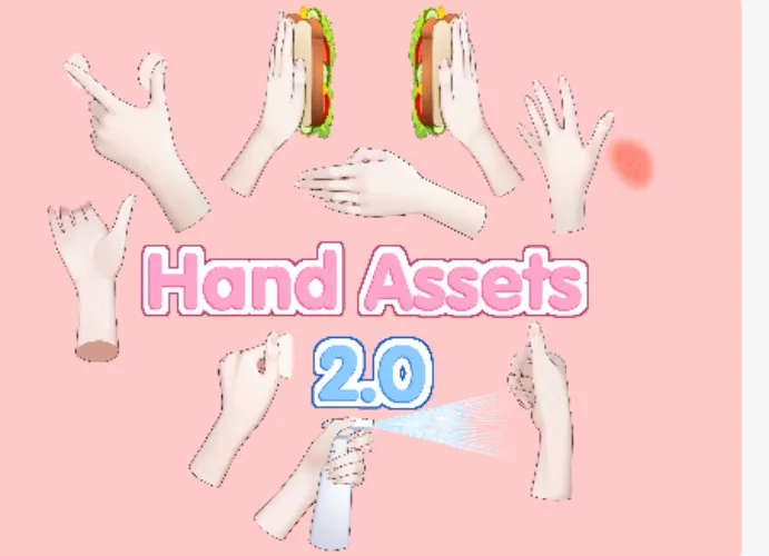 Vtuber Hand Assets