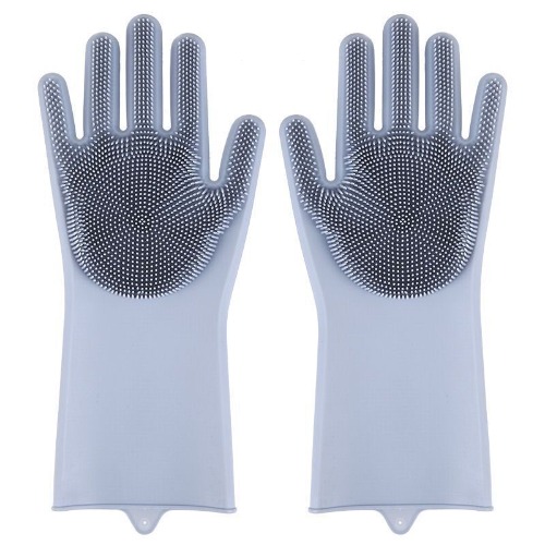 Pet Bath Massage Gloves - Dark Grey