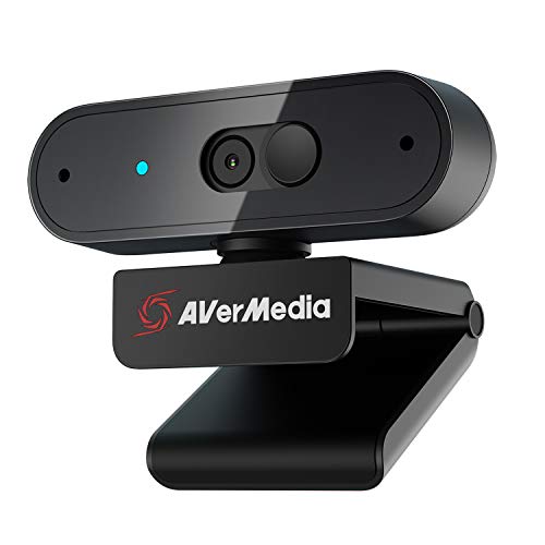 AVerMedia PW310P Webcam - Full 1080p 30fps HD Camera with Autofocus and Dual Stereo Microphones, Work from Home, Remote Learning - NDAA Compliant - 1080p 30fps Auto focus