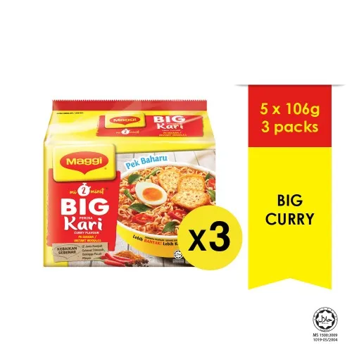 Maggi BIG Curry Flavour (3-Pack Bundle)