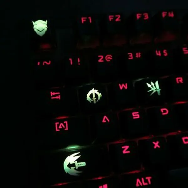 Custom 4 Piece Set Overwatch Skill Keycaps Gaming Key Caps Key Cap  | eBay