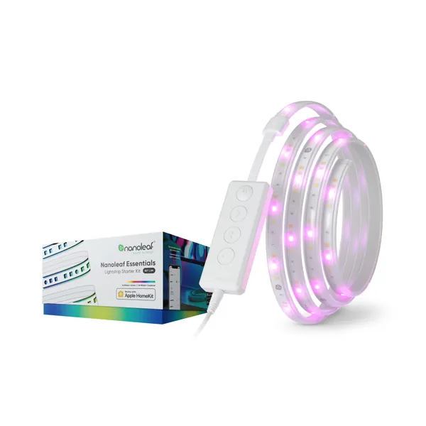 Nanoleaf Essentials Bluetooth & Thread Smart LED Lightstrip 80" Starter Kit (2M) - White and Colour - 