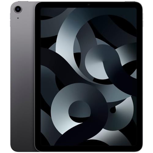 2022 Apple iPad Air (10.9-inch, Wi-Fi+Cellular, 64GB) Space Grey (Renewed) - WiFi + Cellular - Space Gray - 64GB