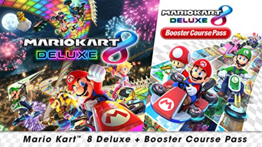 Mario Kart 8 Deluxe Bundle Standard - Nintendo Switch [Digital Code] - Nintendo Switch Digital Code - Standard Bundle