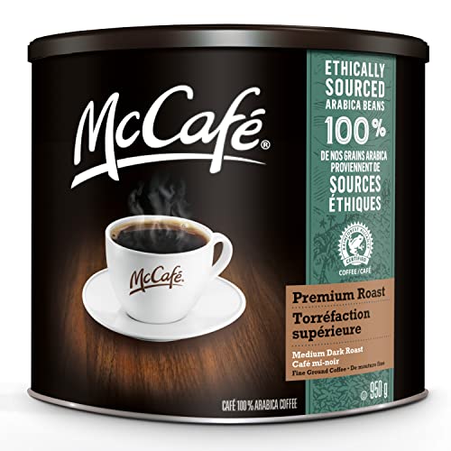 McCafe Premium Medium Dark Roast Ground Coffee, 950g, Can Be Used With Keurig Coffee Makers - Ground - Premium Roast - 950 g (Pack of 1)