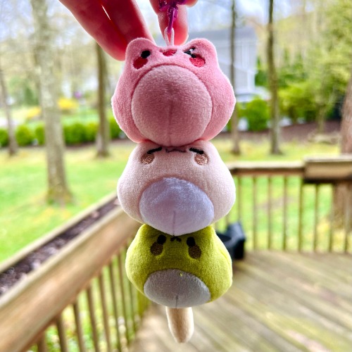 Dango frog keychain Plush