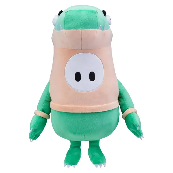 FALL GUYS Moose Toys - Raptor Bean Skin - Official Collectable 18" Large Super Soft Cuddly Deluxe Plush Toys from The Ultimate Knockout Video Game 2 Characters to Collect Series 1, Multicolor (62553) - RAPTOR