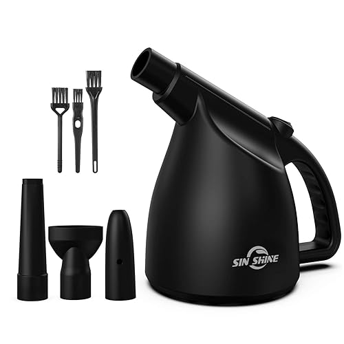 SIN SHINE - Compressed Air 3.0- Multi-Use Electric Air Duster for Cleaning Dust, Hairs, Crumbs, Scraps for Laptop, Computer, Replaces Compressed Air Cans (AD01-Black) - Ad01-black