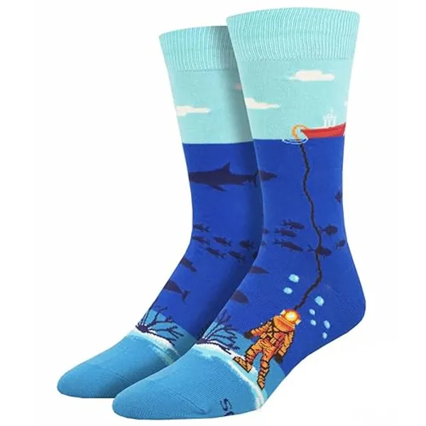 Socksmith Men's Crew Socks Deep Sea Diver