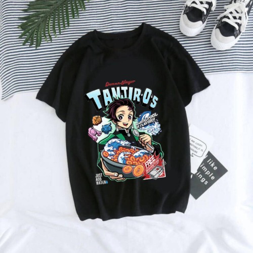 Women Tshirt Japanese Demon Slayer T Shirt Unisex Graphic Tee Shirt Female T-shirt-2258,XL