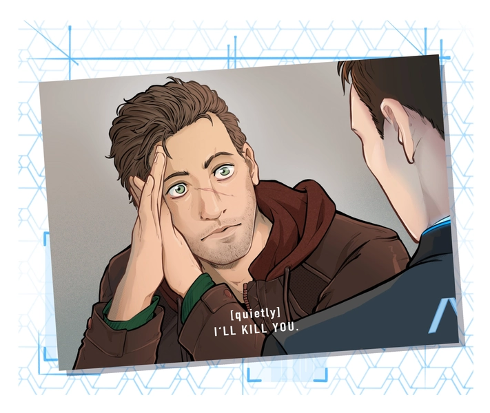 Reed900 "I'lI kill you", Detroid Become Human, Postcard
