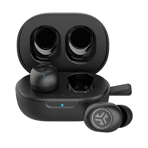 JLab JBuds Mini True Wireless Bluetooth Earbuds + Charging Case, Charcoal Black, IP55 Sweat and Dust Proof, Bluetooth Multipoint, Be Aware Audio, 3 EQ Sound Settings, Crystal Clear Calls - Charcoal Black