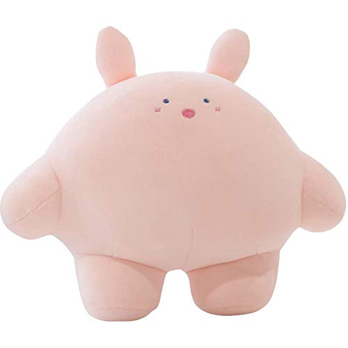 REFAHB 9 inch Cute Rabbit Plush Stuffed Animal Body Pillow Fat Cartoon Cylindrical Body Pillows for Kids, Super Soft Hugging Toy Gifts for Bedding, Kids Sleeping Nap Kawaii Pillow - Pinkrabbit - 9in