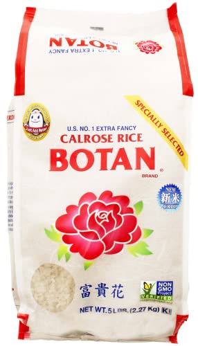 Botan Musenmai Calrose Rice, 5 Pound - 5 Pound (Pack of 1)