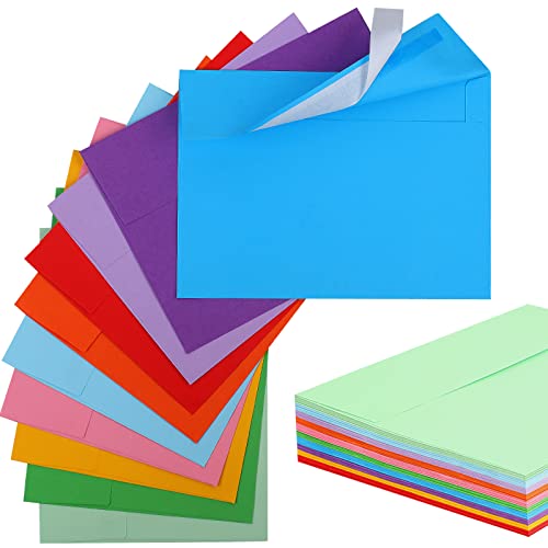 50 Pack Colored Envelopes, 5x7 Envelopes, Card Envelopes A7 Envelopes Envelopes for Invitations, Printable Invitation Envelopes for Weddings, Invitations, Photos, Postcards, Greeting Cards, Mailing - 50Pcs A7(5x7)
