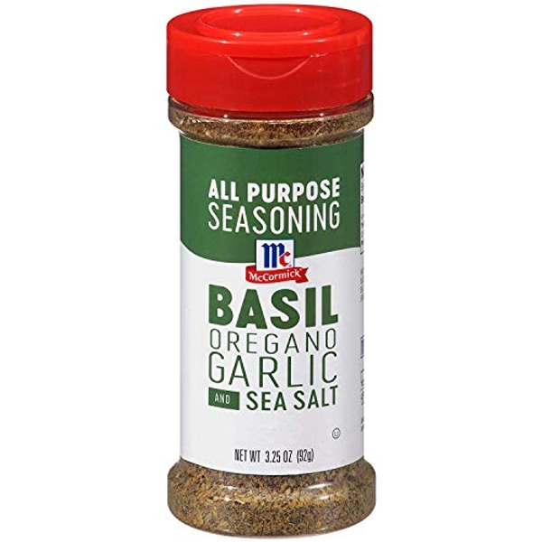 McCormick Basil and Oregano, Garlic and Sea Salt All Purpose Seasoning, 3.25 oz
