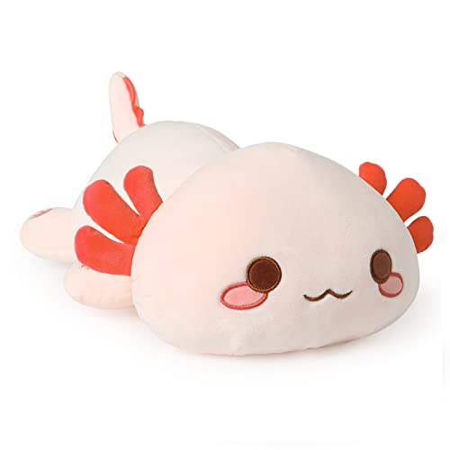 Onsoyours Cute Axolotl Plush, Soft Stuffed Animal Salamander Plush Pillow, Kawaii Plush Toy for Kids (Orange Axolotl, 13") - Orange Axolotl - 13"