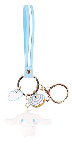 Mtoye Cute Kawaii Accessories Anime Keychain Adorable Keychain Keyring Key Purse Handbag Car Charms - Cinnamoroll