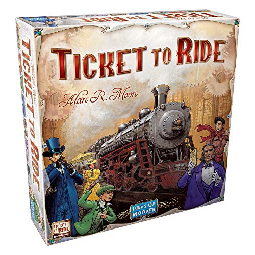 Ticket to Ride - A Board Game by Days of Wonder | 2-6 Players - Board Games for Family | 30-60 Minutes of Gameplay | Games for Family Game Night | for Kids and Adults Ages 8+, English - English
