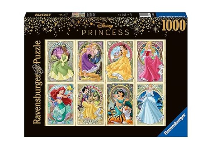 Ravensburger Art Nouveau Princesses 1000 Piece Jigsaw Puzzle for Adults – Every Piece is Unique, Softclick Technology Means Pieces Fit Together Perfectly, Multi-Coloured (16504) - Jigsaw Puzzle