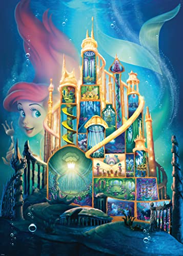 Ravensburger Disney Castle Collection: Ariel 1000 Piece Jigsaw Puzzle for Adults - 17337 - Every Piece is Unique, Softclick Technology Means Pieces Fit Together Perfectly