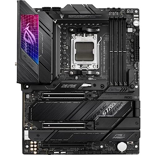 ASUS ROG Strix X670E-E Gaming WiFi 6E Socket AM5(LGA 1718) Ryzen 7000 ATX Gaming Motherboard(18+2 Power Stages,PCIe® 5.0, DDR,4xM.2 Slots,USB 3.2 Gen 2x2, WiFi 6E,PCIe Slot Q-Release, M.2 Q-Latch)