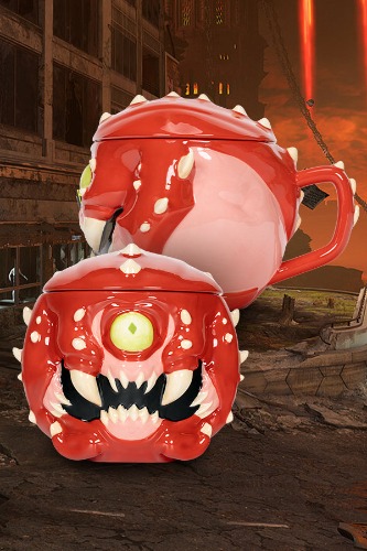 DOOM Cacodemon Ceramic Mug with Lid | Default Title