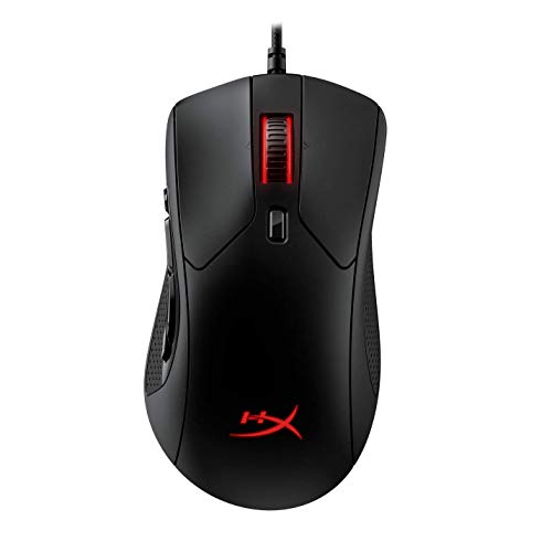 HyperX Pulsefire Raid – Gaming Mouse, 11 Programmable Buttons, RGB, Ergonomic Design, Comfortable Side Grips, Software-Controlled Customization,Black - Black - Wired - Pulsefire Raid