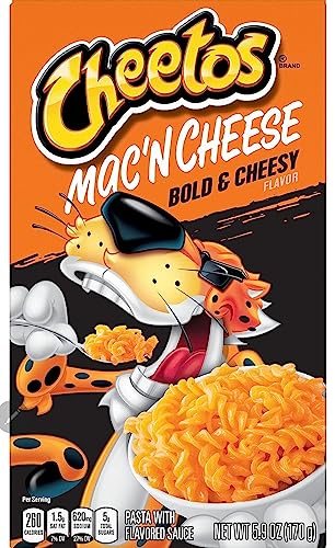 Cheetos Mac'n Cheese Flamin Hot, Bold and Cheesy American Snacks – Easy to Make Pasta (5.9 Oz Box) (Bold & Cheesy) - Bold & Cheesy