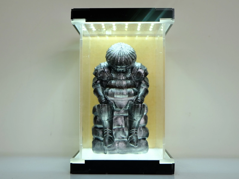 Onion Knight Statue, From the Dark Souls Series, Siegmeyer of Catarina. Dark Souls Knight Art. Dark Souls Onion Knight Statue. PA037