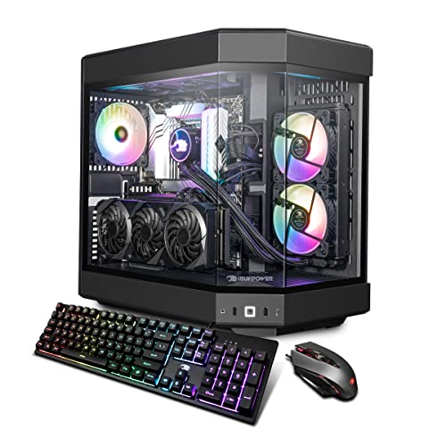 iBuyPower Pro Y60 Gaming PC Computer Desktop Y60BI9N4701 (Intel i9-13900KF 3.0 GHz, Nvidia GeForce RTX 4070 12GB, 32 GB 5200 MHz DDR5 RAM, 1TB NVMe SSD, WiFi Ready, Windows 11 Home),Black - Y60 | i9 13900 KF | RTX 4070