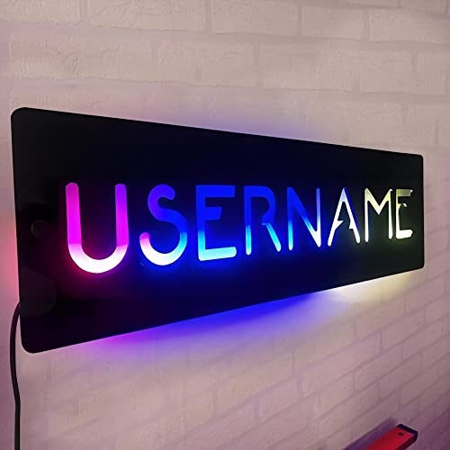 Custom Gamer Tag Neon Sign, Personalized LED Gaming Neon Sign for Gamer Room Wall Decor for Men Teen Boys Girls Bedroom Game Room Decor, Gamer Gifts Neon Lights (Style 1) - Style 1