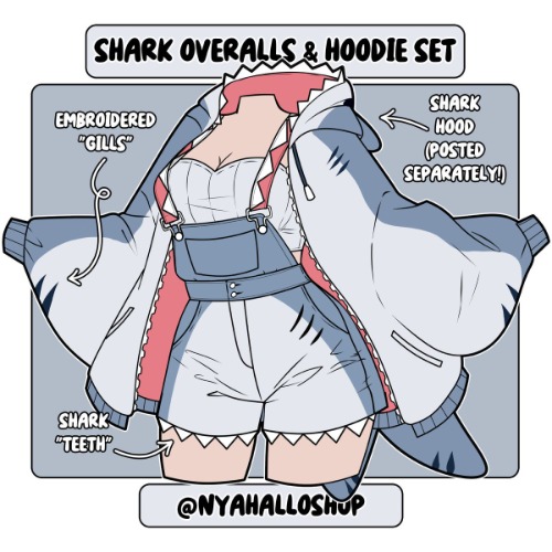 [PRE-SAMPLE PRE-ORDER] Shark Overalls | 2XL