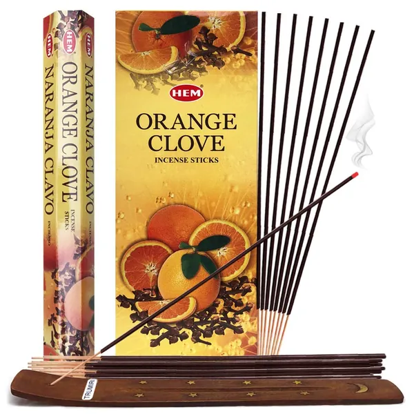 Orange Clove Incense Sticks And Incense Stick Holder Bundle Insence Insense Hem Incense Sticks