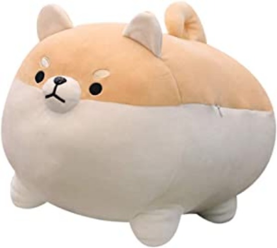 Auspicious beginning 19.6" Stuffed Animal Shiba Inu Plush Toy Anime Corgi Kawaii Plush Dog Soft Pillow, Plush Toy Gifts for Boys Girls - Brown shiba 19.6"