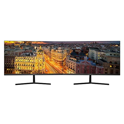 Packard Bell Basic Dual Computer Monitor, 24 Inch, Ultrawide, VESA Mount, Tilt, VGA and HDMI, FHD 1920 x 1080 ,75 Hz, 5 Milliseconds For Gaming, 2 Pack - 24 Inch - 2 Pack