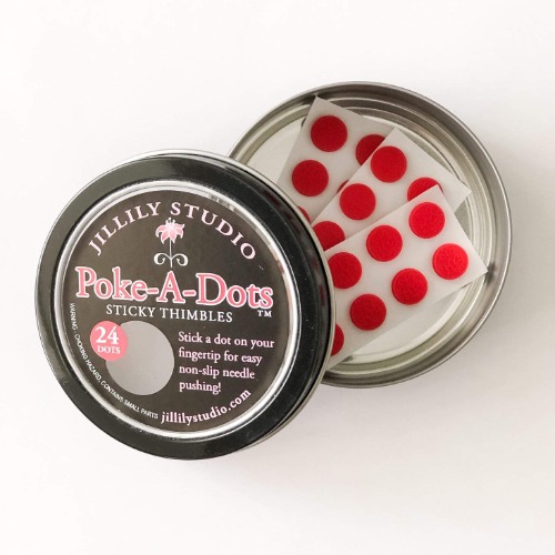 Poke-A-Dots Sticky Thimbles by Jillily Studio 24 Per Tin - 1 Pack