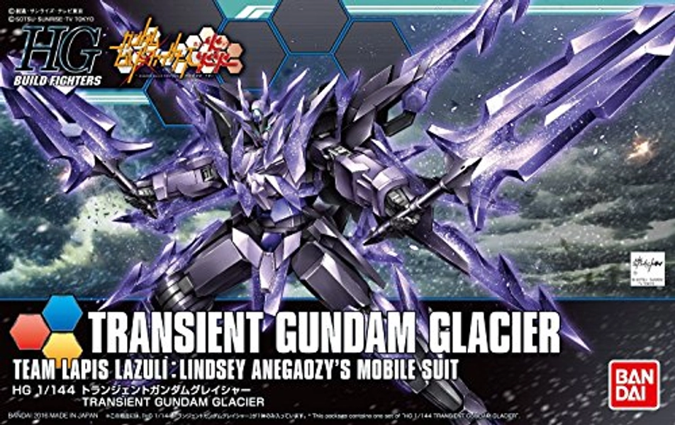 Bandai Hobby Build Fighters Transient Gundam Glacier HG 1/144 Model Kit