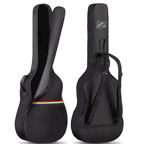 CAHAYA Housse de Guitare Acoustique - Sac à Dos rembourré imperméable - Sac à Dos épais pour Guitares de 39 à 40 à 41 Pouces - Housse pour guitare acoustique