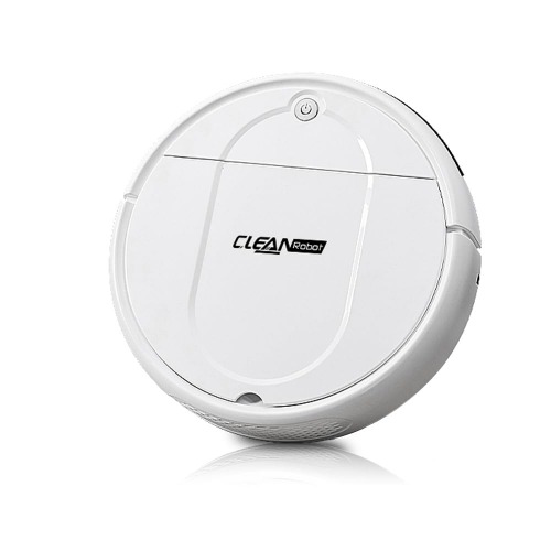 Update Robot Vacuum Cleaner, 4500Pa High Suction Automatic Robotic Vacuum Cleaner 80min Runtime, Tangle-Free, Quiet,6.5CM Thin,Large Dustbin, Ideal for Pet Hair, Hard Floor (White)