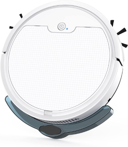 YOXUE Robot Vacuum and Mop Combo,2000Pa, Matrix Clean, APP Control, 2 in 1 Robot Vacuum and Mop with Water Tank,Automatic Sweeping,Slim,Tangle-Free Suction Good for Pet Hair/Hard Floor (White)