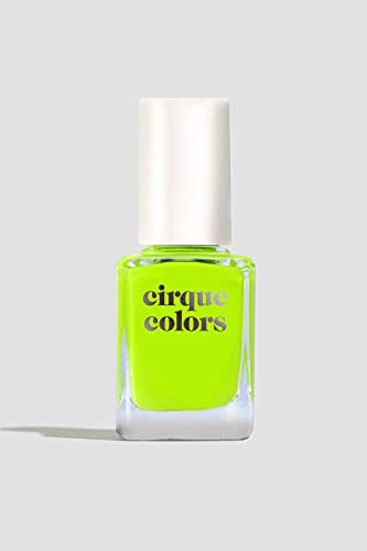 Cirque Colors Electric Daisy - Neon Highlighter Yellow Creme Nail Polish - 0.37 Fl Oz (11 mL) - Vegan & Cruelty-Free - Electric Daisy