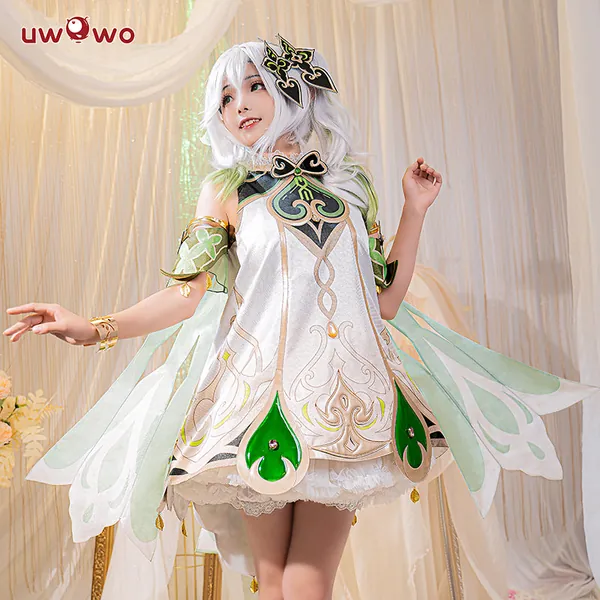 【Pre-sale】Uwowo Genshin Impact: Nahida Kusanali Sumeru Dendro Archon God Loli Cosplay Costume | XL