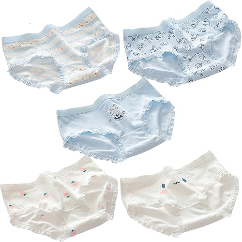 Women's Pantie Cosplay Anime Print Underwear Cute 5-Pack