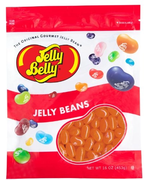 Jelly Belly Sunkist Orange Jelly Beans - 1 Pound (16 Ounces) Resealable Bag - Genuine, Official, Straight from the Source - Orange - 1 Pound (Pack of 1)