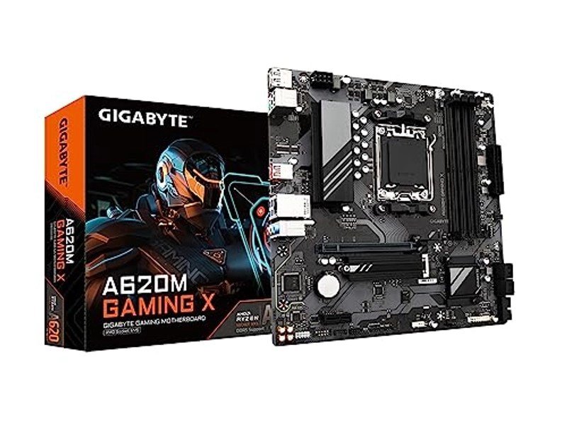 GIGABYTE A620M Gaming X AMD A620 Micro ATX Motherboard with DDR5, PCIe 4.0, USB 3.2 Gen1x2 Type-C, 5-Year Warranty