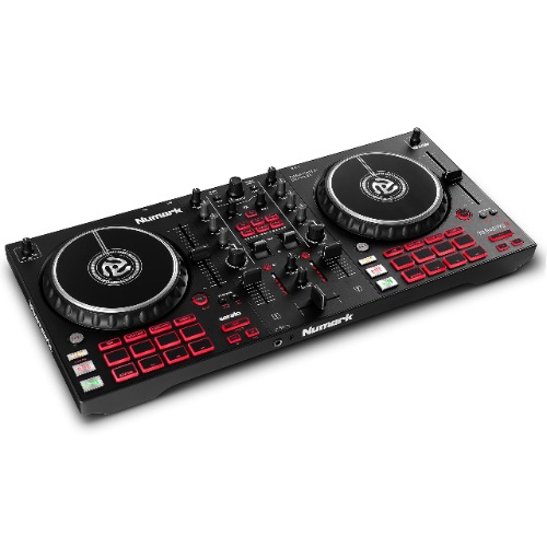 Numark Mixtrack Pro FX – 2 Deck DJ Controller For Serato DJ with DJ Mixer, Built-in Audio Interface, Capacitive Touch Jog Wheels and FX Paddles - Mixtrack Pro FX - Black