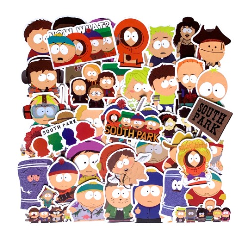 100PCS Cute South Park Water Bottle Stickers for Laptop Skateboard Notebook Cup Phone,Aesthetic Vinyl Waterproof Towelie Timmy Southpark Stickers Decal for Kids (South Park (100pcs)) - South park (100pcs)