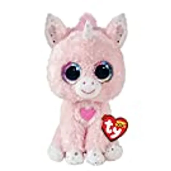 Ty Toys - Beanie Boo's Unicorn Snookie - 15 CM, Pink,2008305